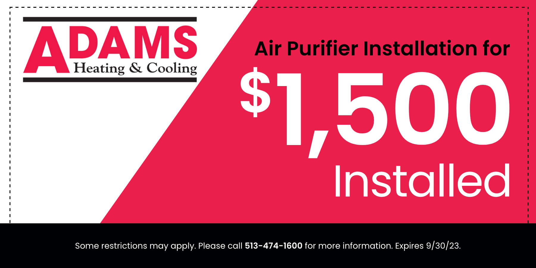Specials - Adams Heating u0026 Cooling